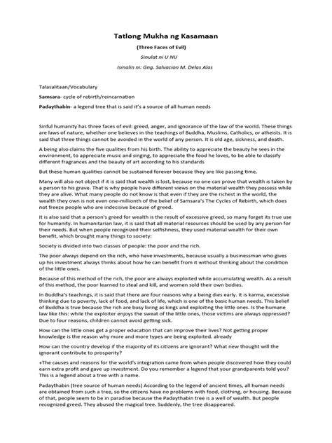 kasamaan in English .